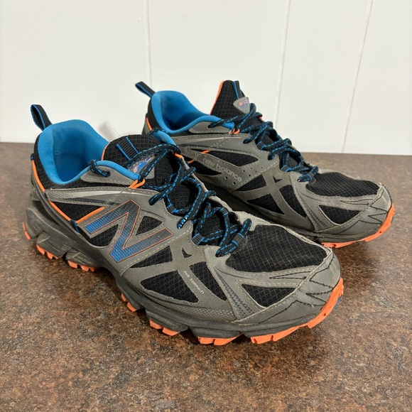 New Balance Other - New Balance 610 All Terrain Running Shoes Size 10 Grey Blue Orange Used